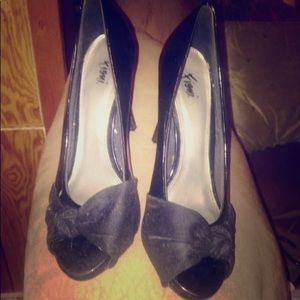 Black stiletto heels